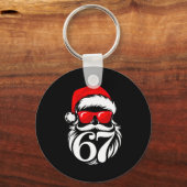 6 7 Christmas 67 Santa Six Seven Christmas  キーホルダー (正面)