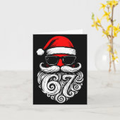 6 7 Christmas 67 Santa Six Seven Christmas Boys Te カード (黄色い花)