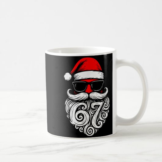 6 7 Christmas 67 Santa Six Seven Christmas Boys Te コーヒーマグカップ (右)