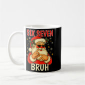 6 7 Christmas 6 7 Bruh Gen Alpha Christmas Gen Alp コーヒーマグカップ (左)