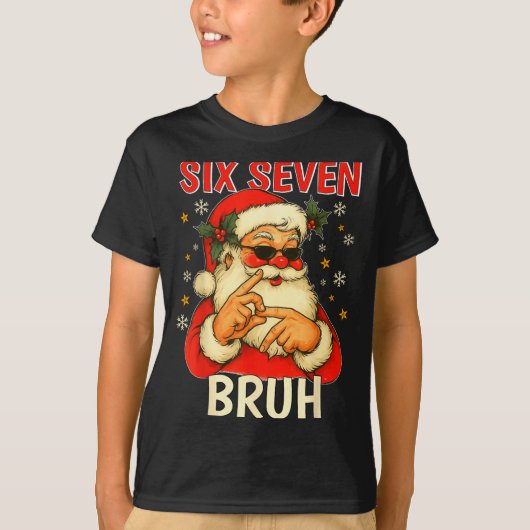 6 7 Christmas 6 7 Bruh Gen Alpha Christmas Gen Alp Tシャツ (正面)