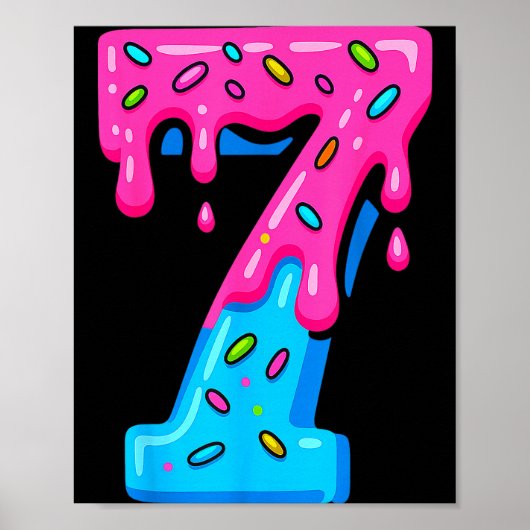 6 7 Couple Halloween Costume Ice Cream Drip Gen Al ポスター (正面)