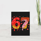 6 7 Cream Drip Six Seven Meme Valentine's Day Men カード (正面)