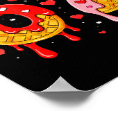 6 7 Cream Drip Six Seven Meme Valentine's Day Men  ポスター (角)