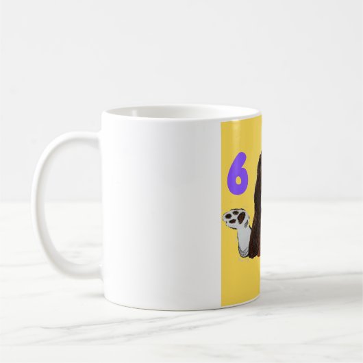 6 7 Funny Crazy Doggie Mug コーヒーマグカップ (左)