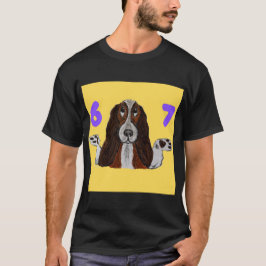 6 7 Funny Crazy Doggie T-shirt Tシャツ