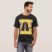 6 7 Funny Crazy Doggie T-shirt Tシャツ (正面フル)