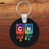 6 7 Funny Science Chemistry Teacher Periodic Table キーホルダー (正面)