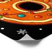6 7 Gingerbread Meme Christmas Matching Couple Boy ポスター (角)