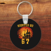 6 7 halloween 67 meme six seven haunted gen alpha キーホルダー (正面)