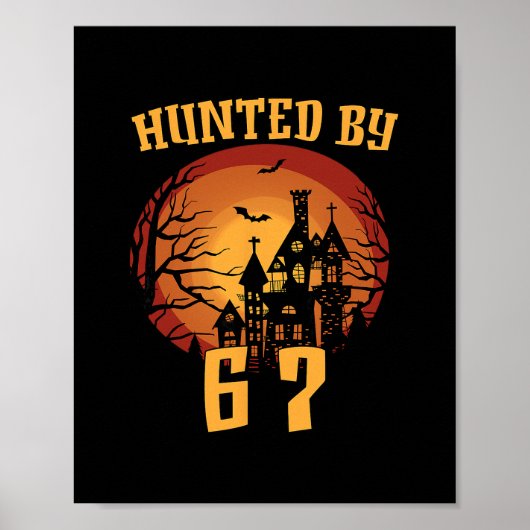 6 7 Halloween 67 Meme Six Seven Haunted Gen Alpha  ポスター (正面)
