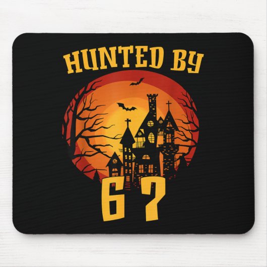 6 7 halloween 67 meme six seven haunted gen alpha マウスパッド (正面)