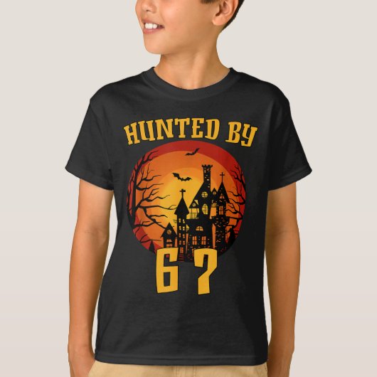 6 7 halloween 67 meme six seven haunted gen alpha tシャツ (正面)
