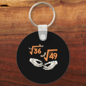 6 7 Halloween Math Square Root 67 Meme Gen Alpha S キーホルダー (正面)