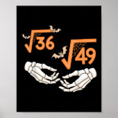 6 7 Halloween Math Square Root 67 Meme Gen Alpha S ポスター (正面)