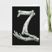 6 7 Halloween Skeleton Funny 67 Meme Gen Alpha Six カード (正面)