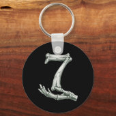 6 7 Halloween Skeleton Funny 67 Meme Gen Alpha Six キーホルダー (正面)