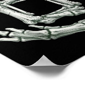 6 7 Halloween Skeleton Funny 67 Meme Gen Alpha Six ポスター (角)