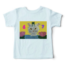 6 7 Mad Cat with frog on its head