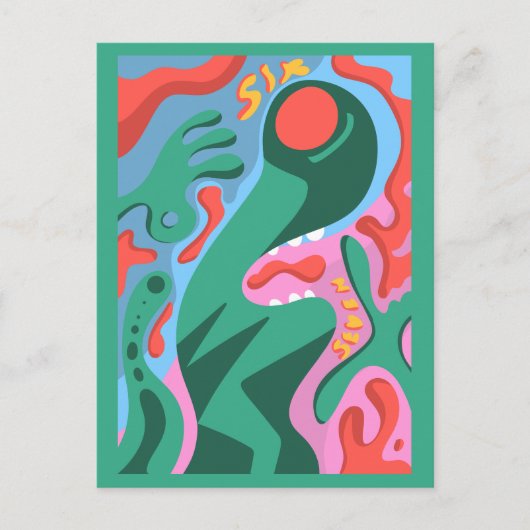 6 7 Martian alien シーズンポストカード (正面)