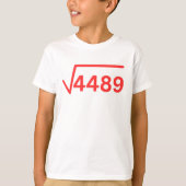 6 7 meme 4489 funny maths tシャツ (正面)