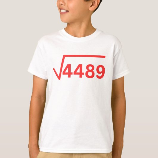 6 7 meme 4489 funny maths tシャツ (正面)