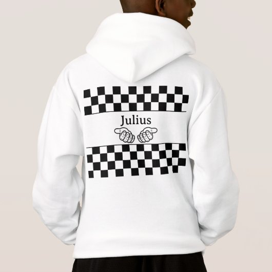 6 7 Meme Black White checkerboard Birthday (裏面)