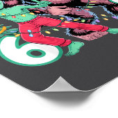 6 7 Meme Christmas Alien Sasquatch Six Seven Fun  ポスター (角)