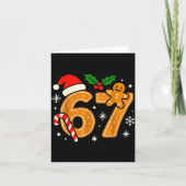 6 7 Meme Christmas Shirt 67 Six Seven Cookies Ging カード (正面)