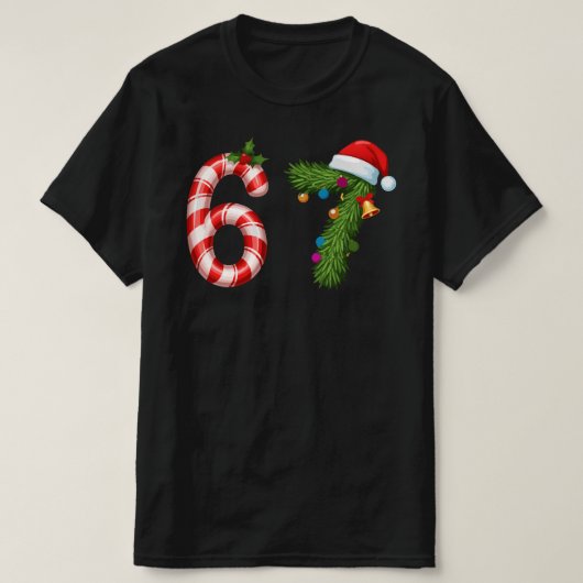 6 7 Meme Christmas Six Seven  Funny Meme Tシャツ (デザイン正面)