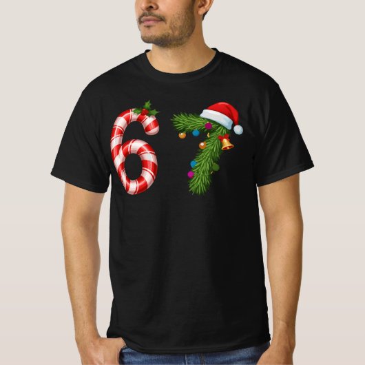 6 7 Meme Christmas Six Seven  Funny Meme Tシャツ (正面)
