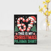 6-7 Meme Gen Alpha This Is My 67 Christmas Pajama カード (黄色い花)