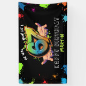 6 7 Meme Graffiti Six Seven Birthday Banner 横断幕 (縦)