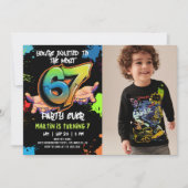 6 7 Meme Graffiti Six Seven Birthday Photo 招待状 (正面)