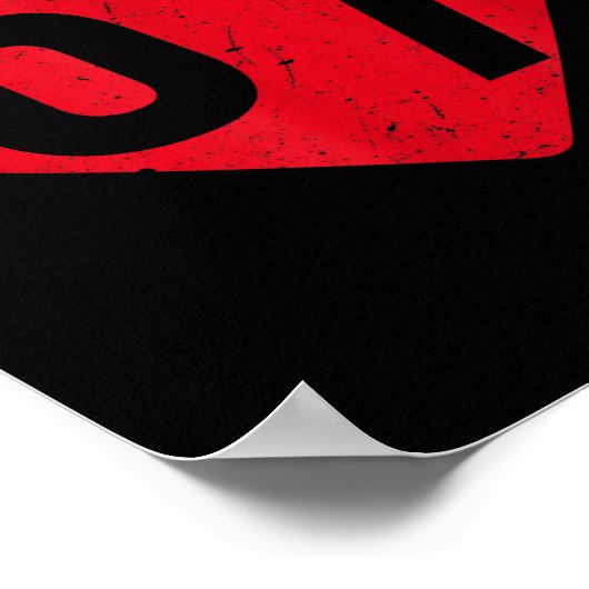 6 7 Meme Heart Gen Alpha Six Seven 67 Valentines B ポスター (角)