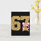 6-7 Meme Leopard Cheetah Cool Six-seven Funny 67 G カード (黄色い花)