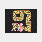 6-7 Meme Leopard Cheetah Cool Six-seven Funny 67 G フリースブランケット (正面(横))