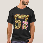 6-7 Meme Leopard Cheetah Cool Six-seven Funny 67 G Tシャツ (正面)