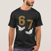 6-7 Meme Leopard Cheetah Cool Six-seven Funny  Tシャツ (正面)