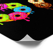 6 7 Meme Matching Love Donuts 67 Pajamas Kids Six  ポスター (角)