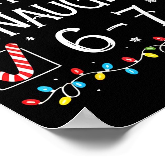 6-7 Meme Nice Naughty 67 Christmas  ポスター (角)