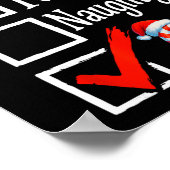 6 7 Meme Nice Naughty 67 Christmas Brain Rot Funny ポスター (角)