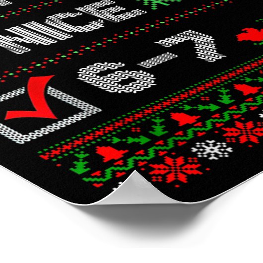 6-7 Meme Nice Naughty 67 Christmas Brain Rot Funny ポスター (角)