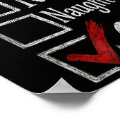 6-7 Meme Nice Naughty 67 Christmas Brain Rot Funny ポスター (角)