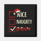 6-7 Meme Nice Naughty 67 Christmas Brain Rot Funny マグネット (正面)