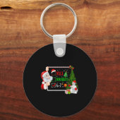 6-7 Meme Nice Naughty 67 Christmas Santa Says  キーホルダー (正面)