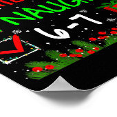 6-7 Meme Nice Naughty 67 Christmas Santa Says ポスター (角)