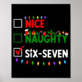 6-7 Meme Nice Naughty Six Seven 67 Christmas  ポスター (正面)