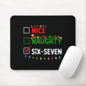 6-7 Meme Nice Naughty Six Seven 67 Christmas  マウスパッド (マウス)