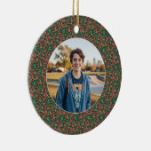 6-7 Meme One Photo Christmas Doodles セラミックオーナメント (右)